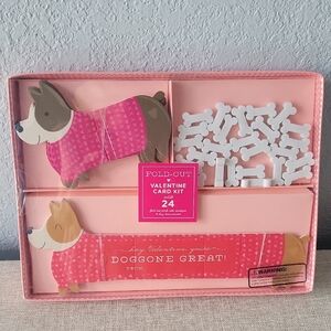 Valentine Card Kit with Dog Design